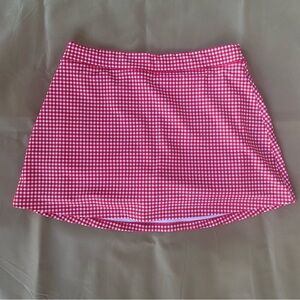 YPB By Abercrombie and Fitch Red and White Checkered High Rise Lined Skirt. NWOT